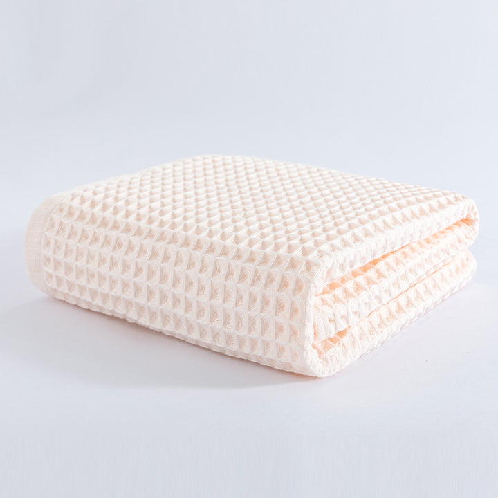Women Waffle Fabric Bath Towel Kalsten