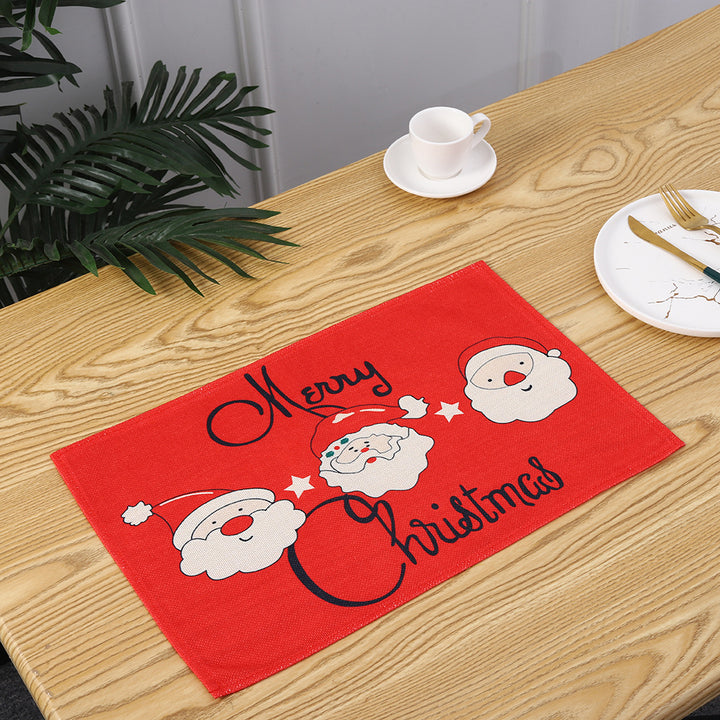 Christmas place mats with festive Santa motif Kalsten