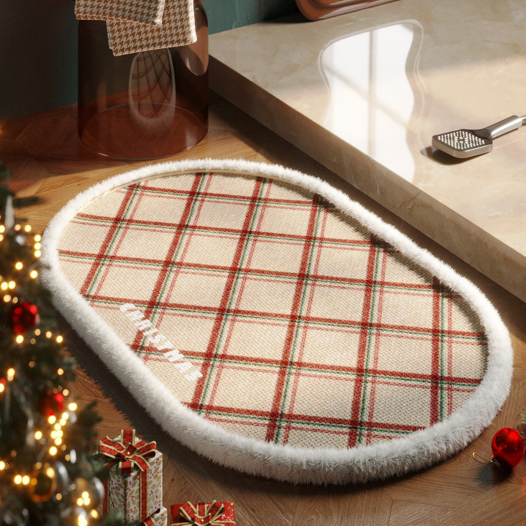 Cozy Holiday-Themed Bath Mat Kalsten