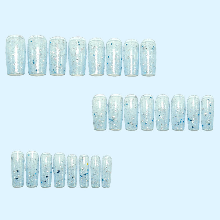 Artificial nails with glitter and glamorous effect Kalsten