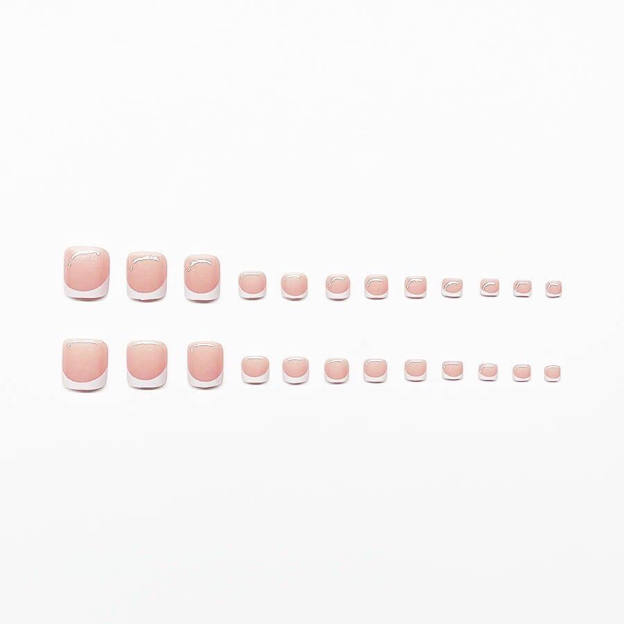 Elegant French Tip Mani-Pedi Set Kalsten
