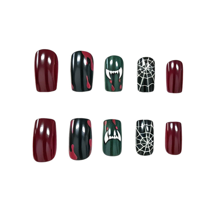 Halloween-Themed Decorative Acrylic Nail Art Extensions Kalsten