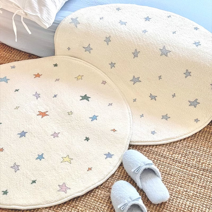 Cozy Star-Patterned Area Rug for Home Decor