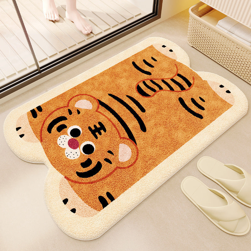 Cat-Themed Plush Bath Mat Kalsten