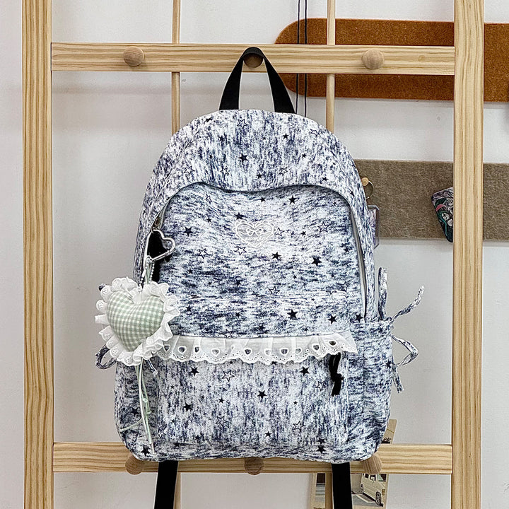 Cute Decorative Star-Embellished Backpack Kalsten