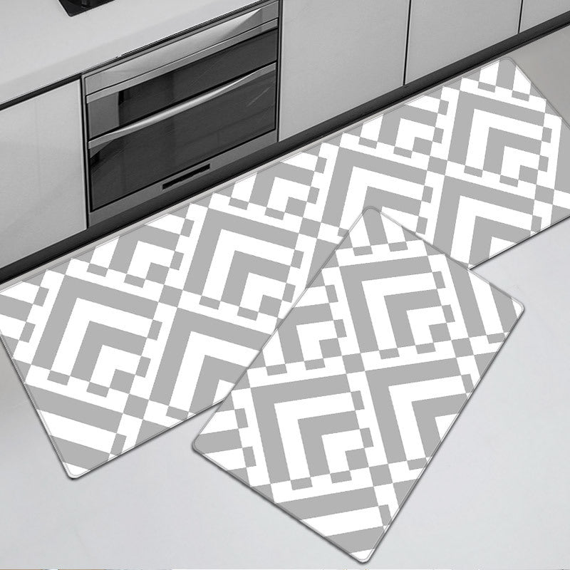 Geometric Pattern Kitchen Mat Set Kalsten 1791538328