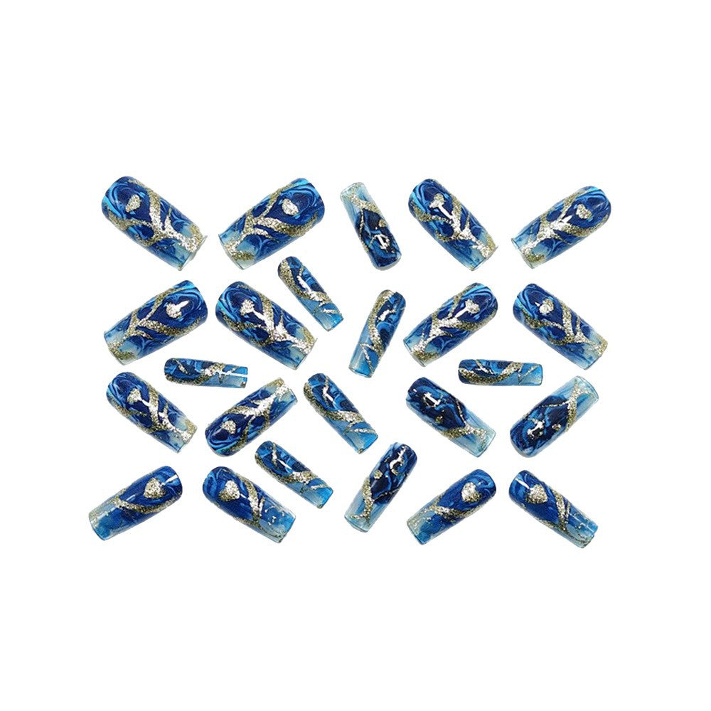 Nail set with floral designs Kalsten