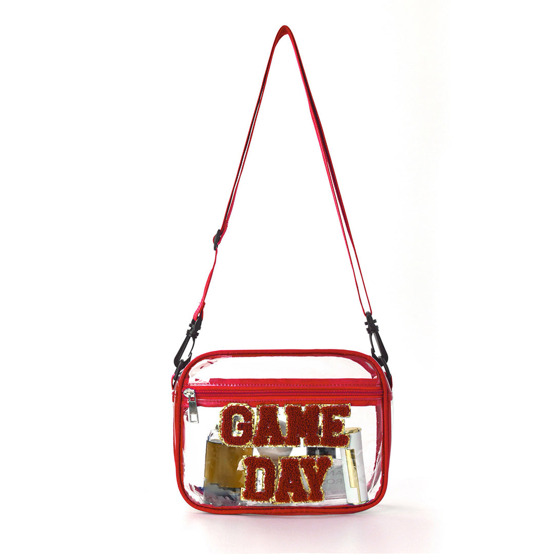Sporty shoulder bag with transparent front Kalsten