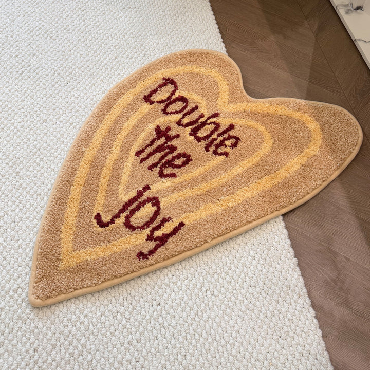 Heart-Shaped Cozy Bath Rug Kalsten