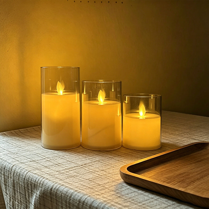 LED Scented Candle with Flame Effect Kalsten