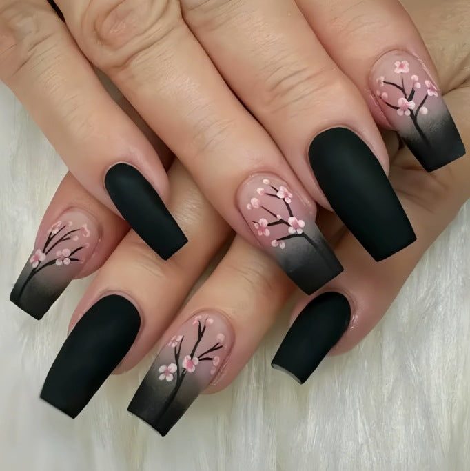 Artistic Floral French Nail Art Set Kalsten