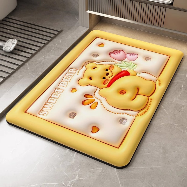 Fun Bear-Themed Bath Mat Kalsten