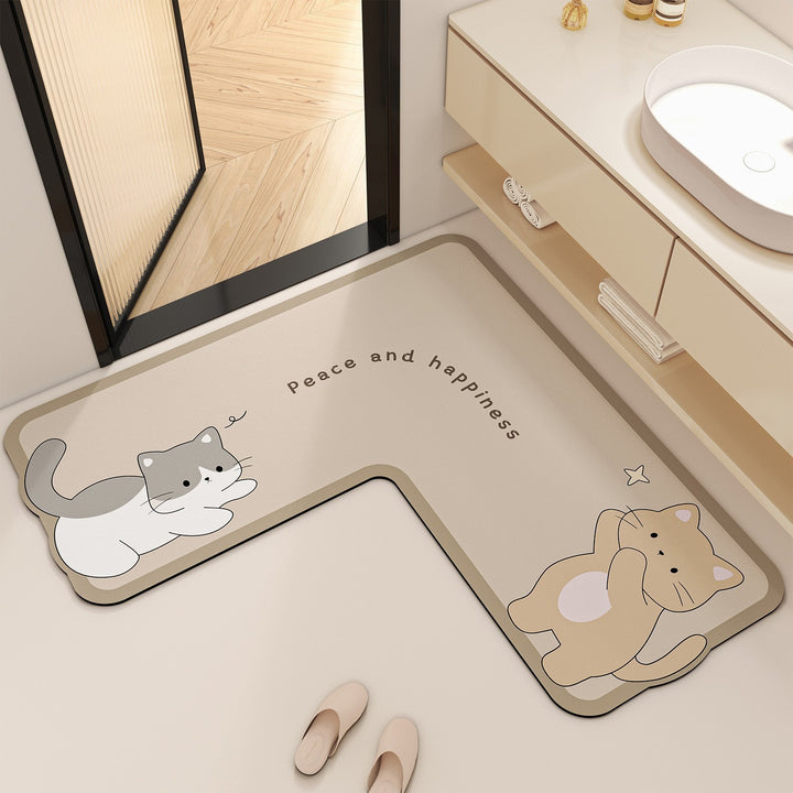 Cartoon-Themed Kitchen Mat Kalsten
