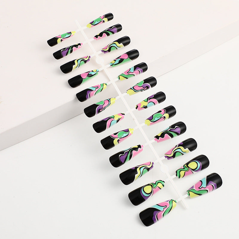 Creative wave pattern artificial nails Kalsten