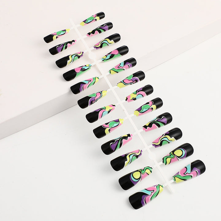 Creative wave pattern artificial nails Kalsten
