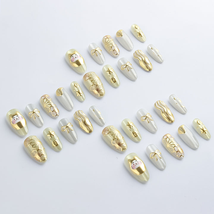 Artistic 3D Press-On Nail Art Set Kalsten