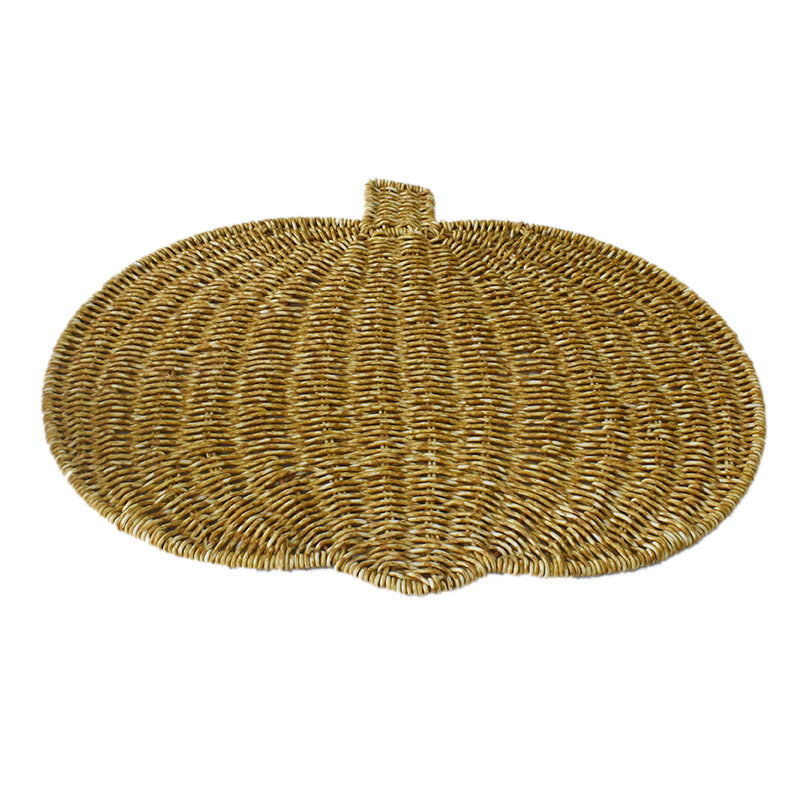 Decorative Woven Pumpkin Shaped Tray Kalsten