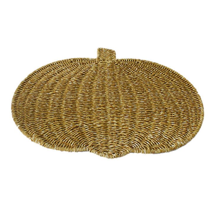 Decorative Woven Pumpkin Shaped Tray Kalsten