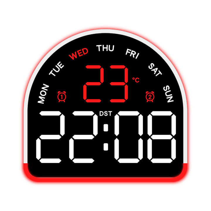 Digital alarm clock with temperature and day of the week display Kalsten