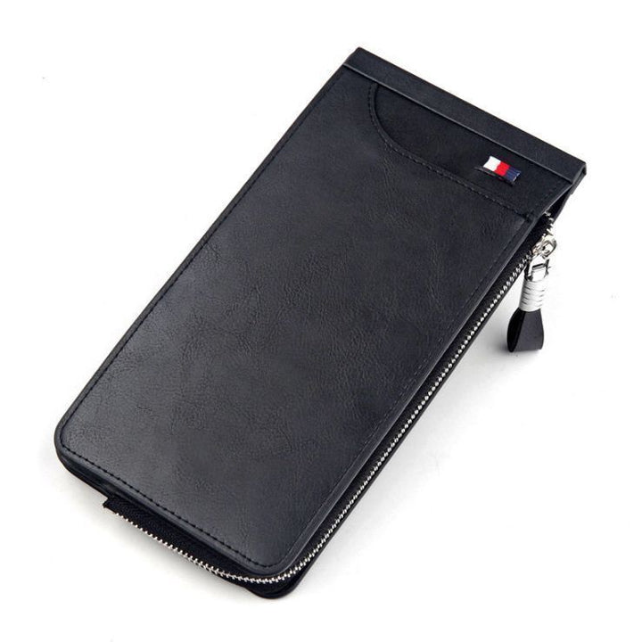 RFID-Blocking Zippered Leather Card Holder Kalsten