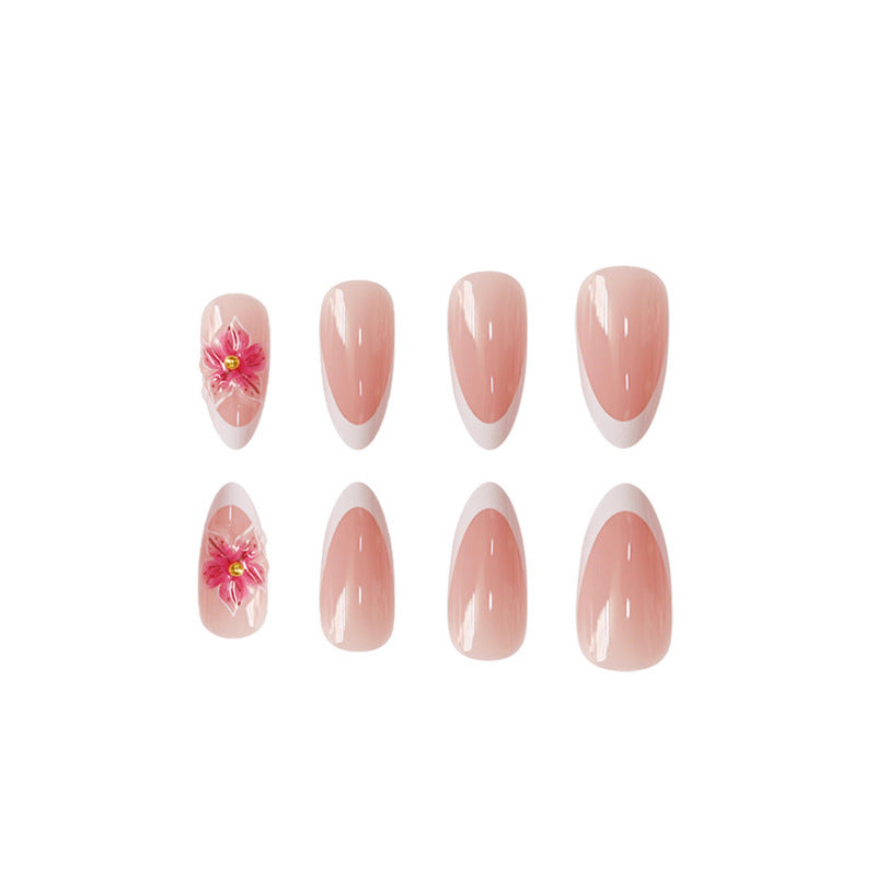 Elegant Floral Design Press-On Nail Extensions Kalsten