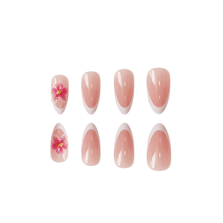 Elegant Floral Design Press-On Nail Extensions Kalsten