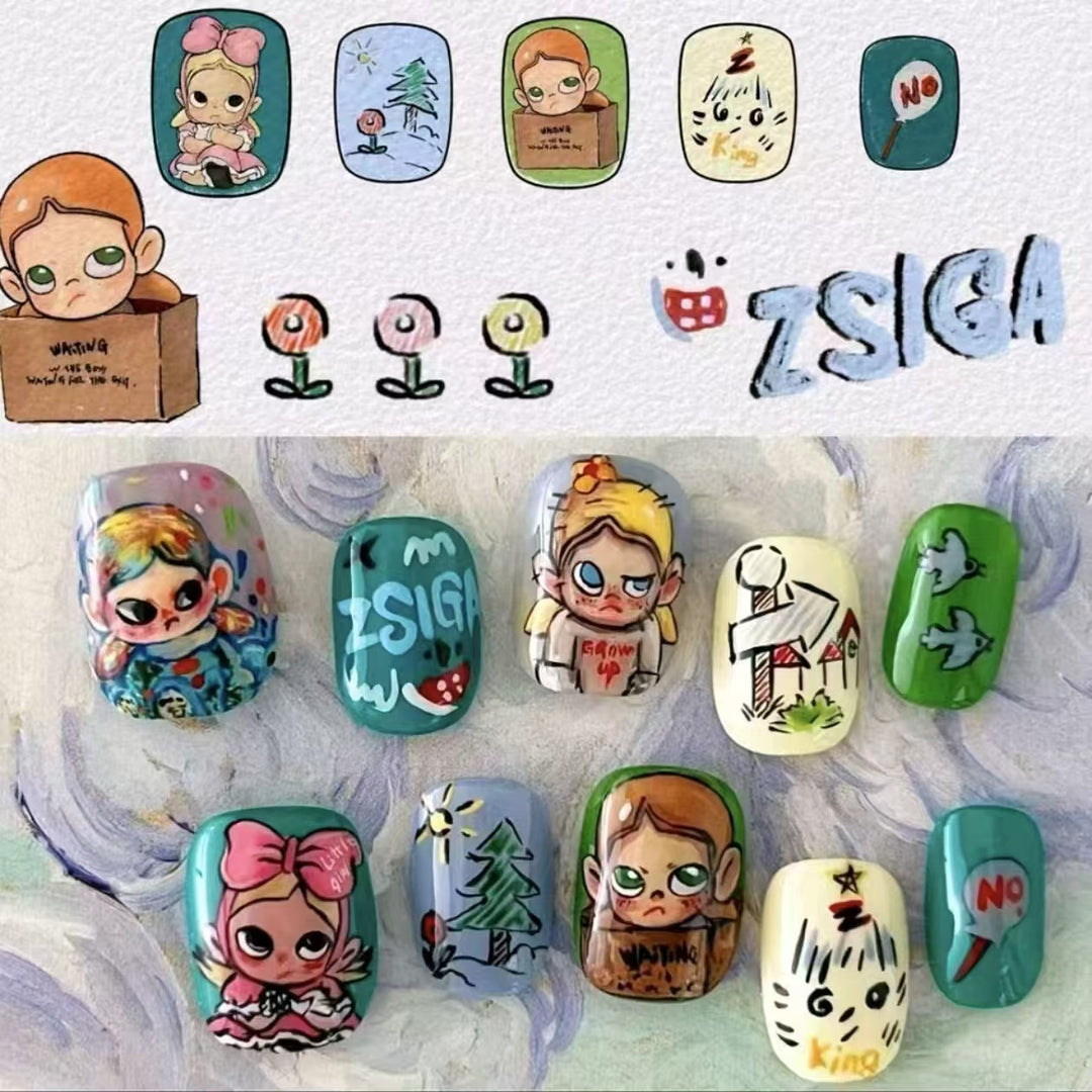 Artistic Character Nail Art Set Kalsten
