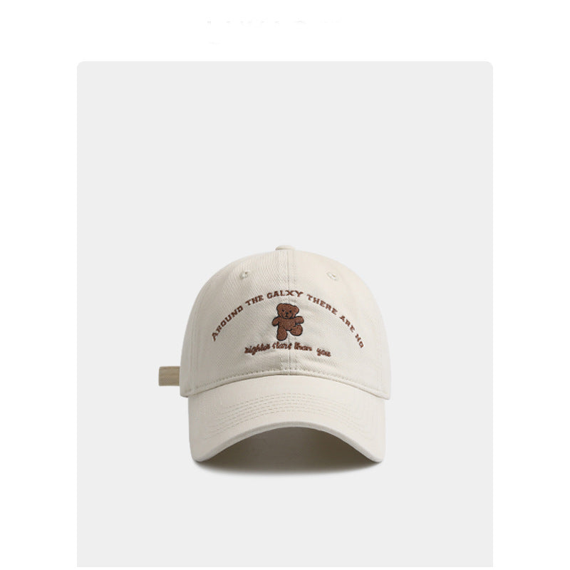Cute Teddy Bear Embroidered Cap