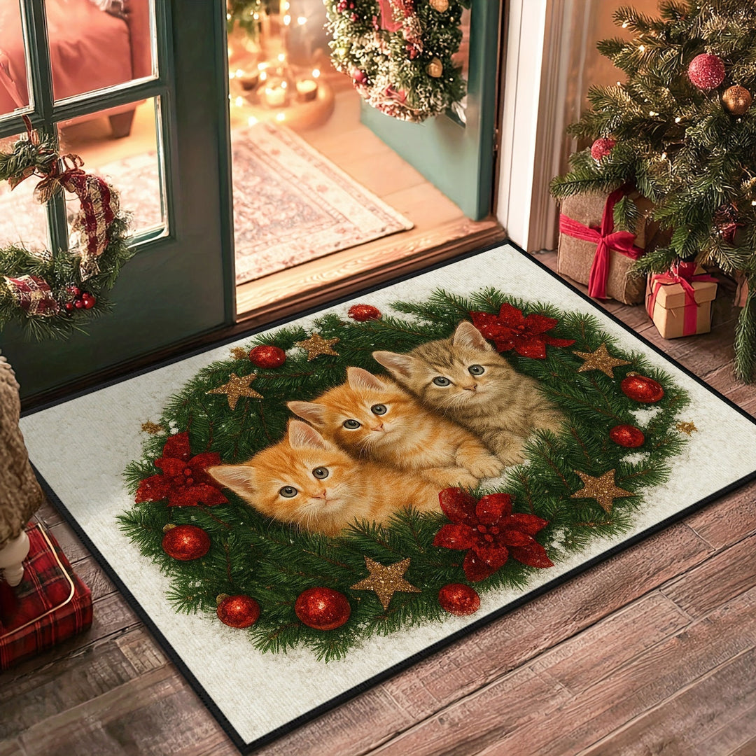 Decorative Cat Themed Area Rug for Home
