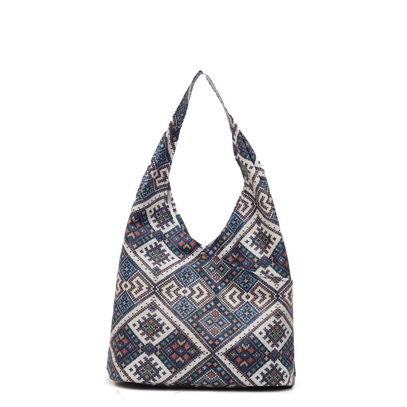 Ethnic-Inspired Patterned Sling Bag