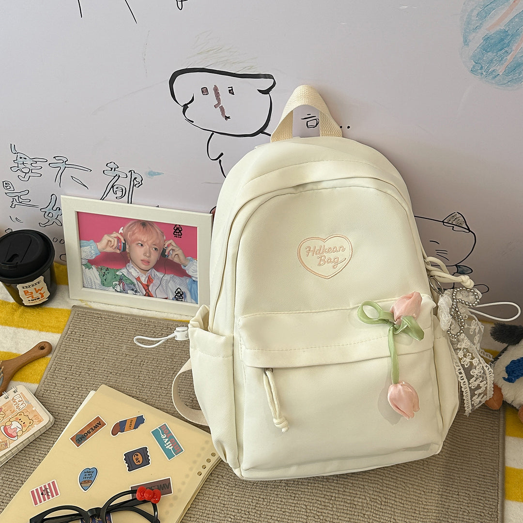 Floral-Embellished Casual Backpack Kalsten