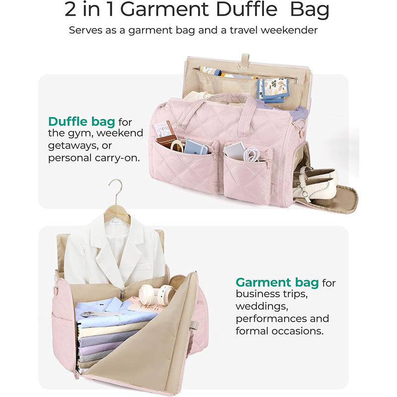 Elegant Travel Bag with Integrated Suit Compartment Kalsten