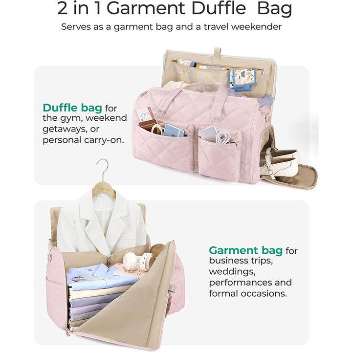 Elegant Travel Bag with Integrated Suit Compartment Kalsten