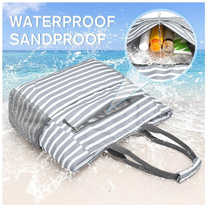 Spacious beach bag with multiple compartments Kalsten