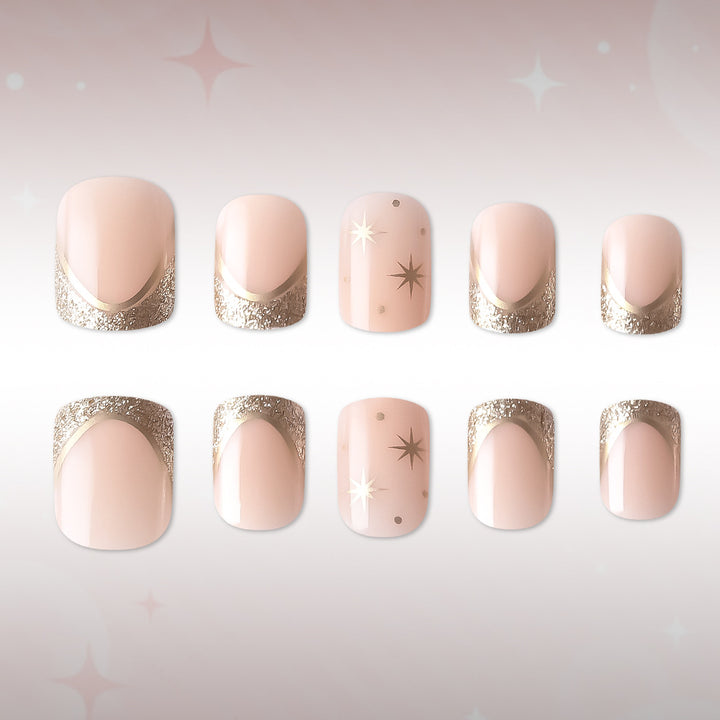 Luxurious Star-Embellished Nail Art Set Kalsten