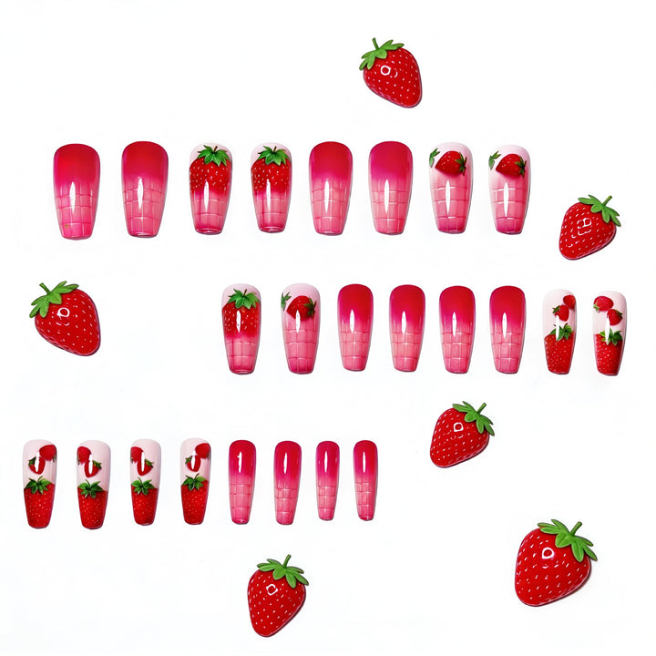 Creative Art Nails in Summer Strawberry Design Kalsten