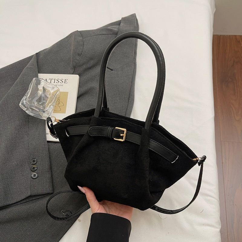 WoChic Suede Satchel Bag Kalsten