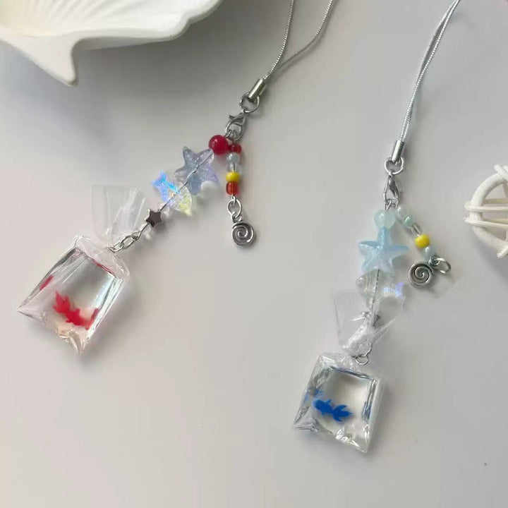 Decorative Goldfish Charm Phone Lanyard Kalsten