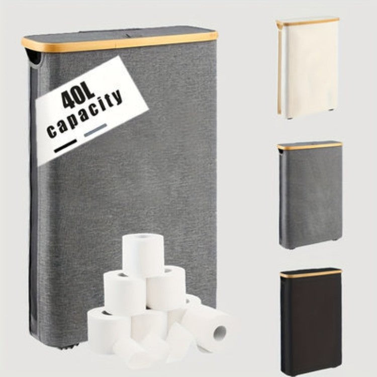Multifunctional laundry storage box with bamboo lid Kalsten