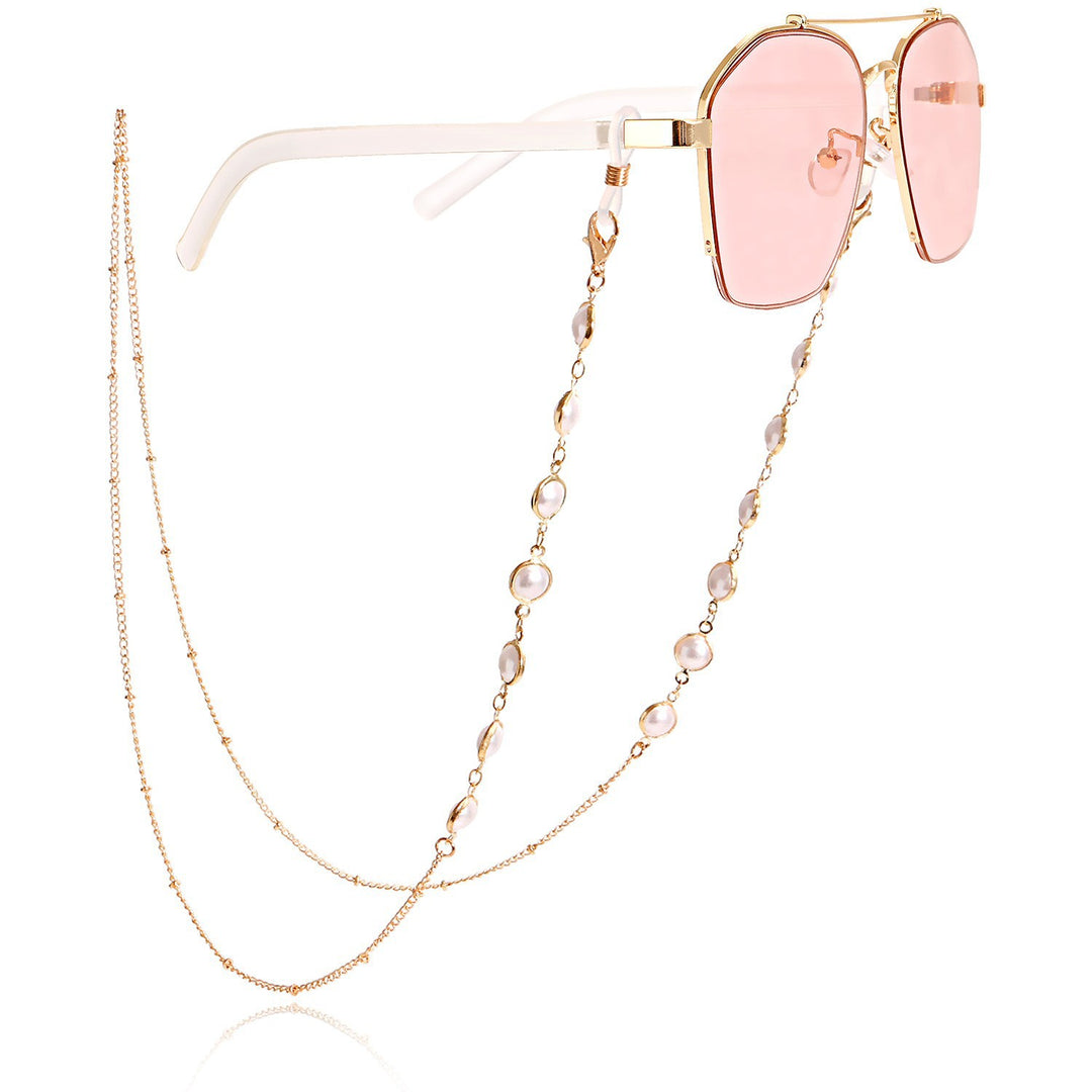 Stylish Sunglasses with Decorative Chain Kalsten