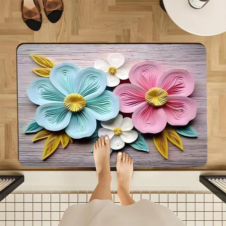 Floral Pattern Mat