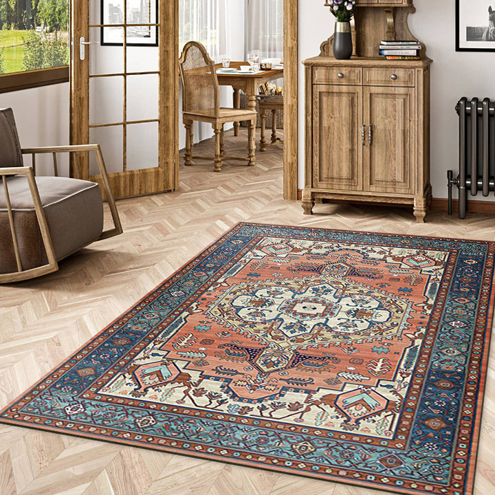 Ornate Vintage-Inspired Area Rug