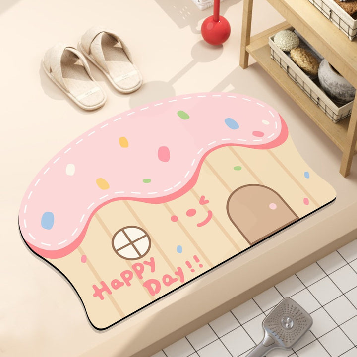 Playful Hamburger-Themed Bath Mat Kalsten