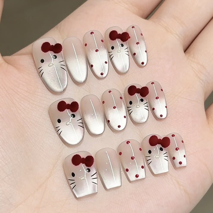 Cartoon-Themed Press-On Nail Art Set Kalsten