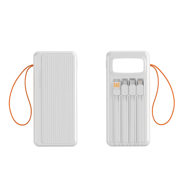 Multifunctional Solar Power Bank with Integrated USB Cable Kalsten