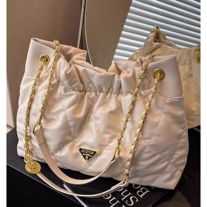 Quilted Chain-Handle Shoulder Bag Kalsten
