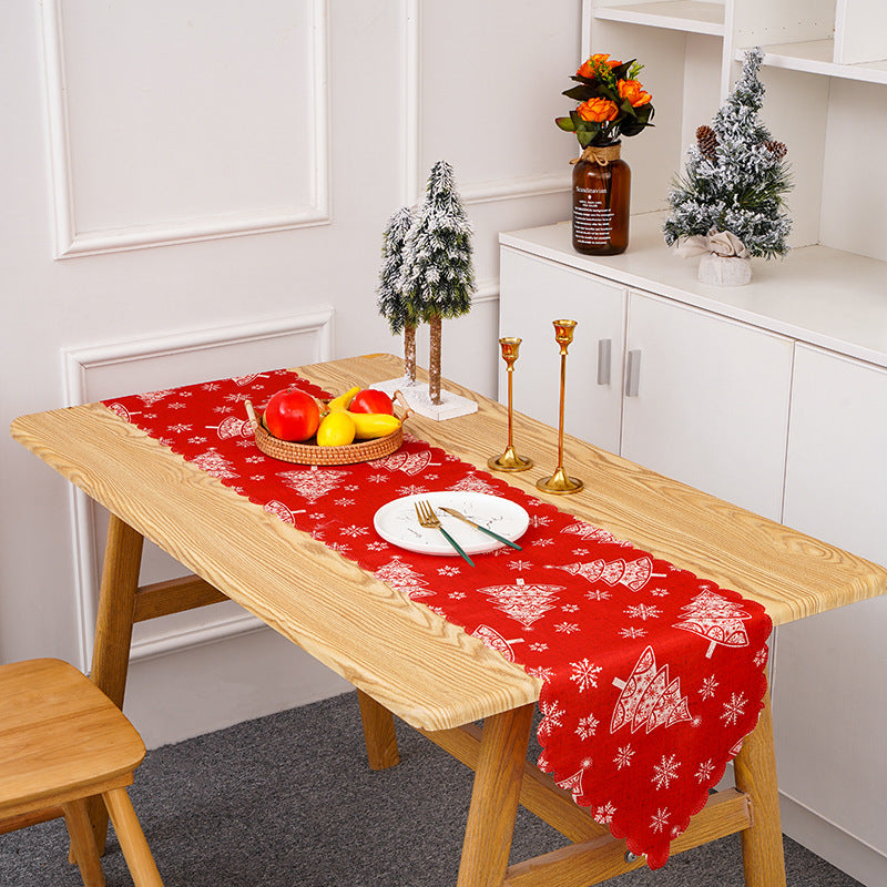 Festive table runner with Christmas motifs Kalsten