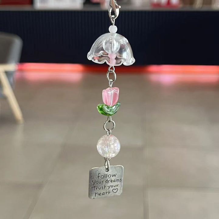 Decorative Floral Pendant Keychain Kalsten
