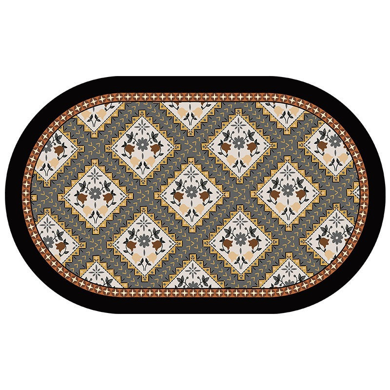 Floral Pattern Decorative Area Mat