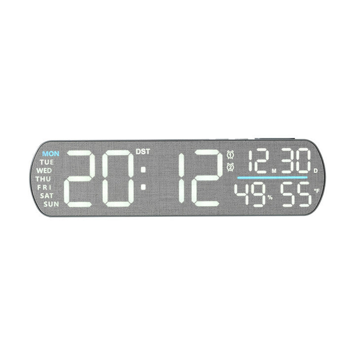 Digital alarm clock with wood look and temperature display Kalsten